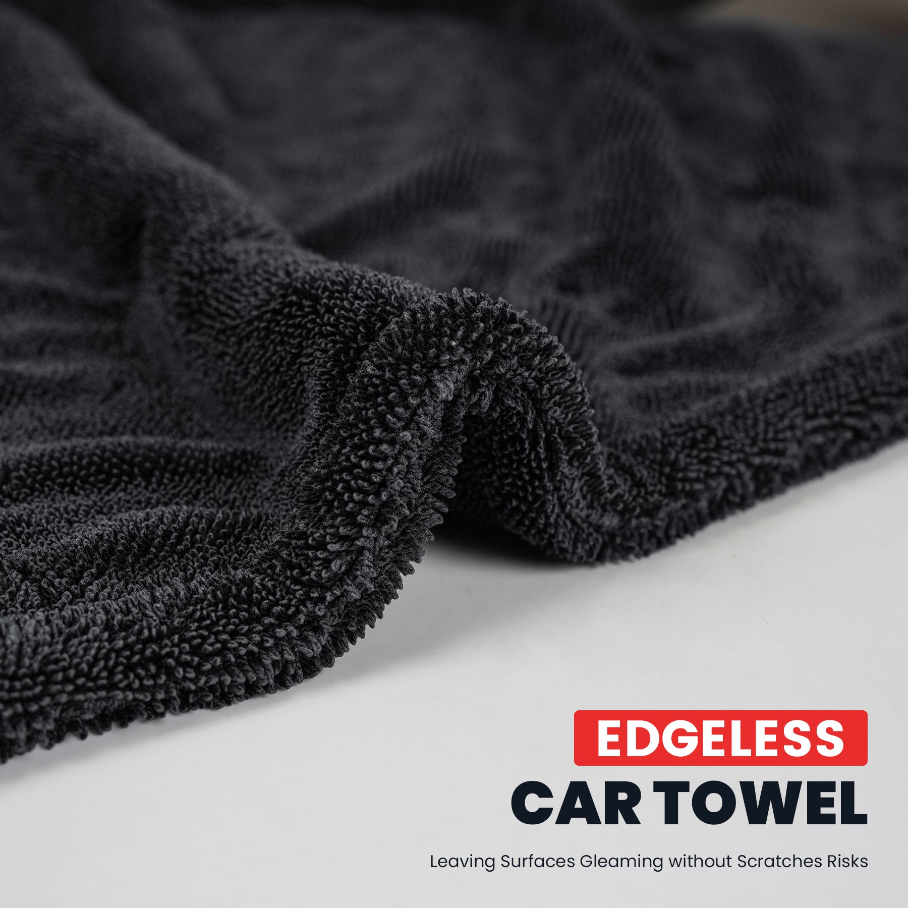 LASFIT AIR Car Drying Towel for Car Detailing Streak Free, XL 1300 GSM Premium Ultra Soft Microfiber, Twisted-Loop Microfiber Towels