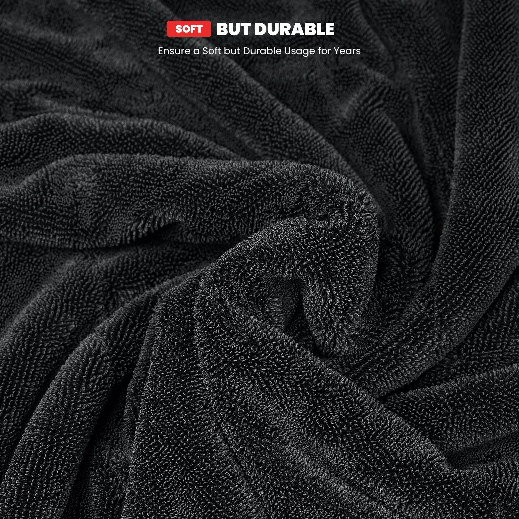 LASFIT AIR Car Drying Towel for Car Detailing Streak Free, XL 1300 GSM Premium Ultra Soft Microfiber, Twisted-Loop Microfiber Towels