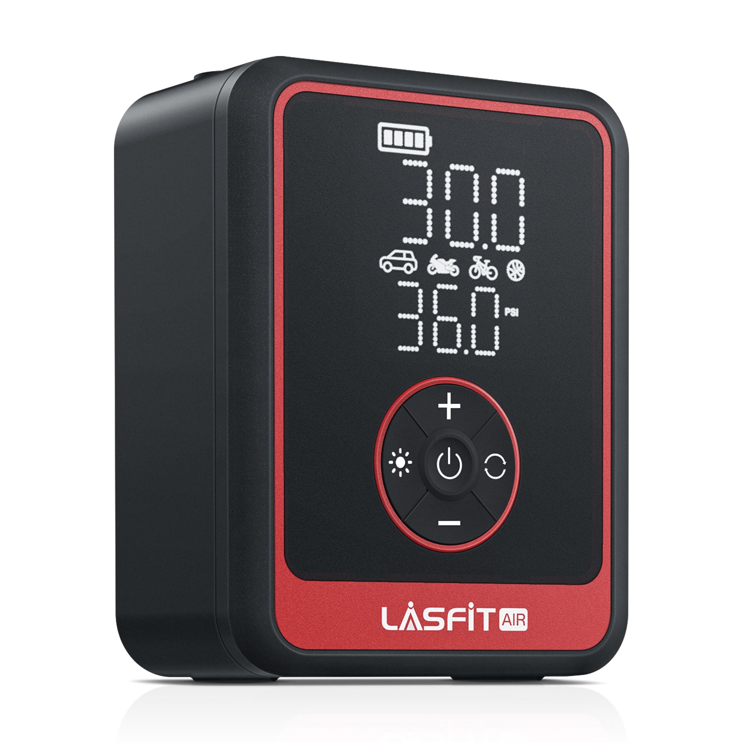 LASFIT CR1 Pro Portable Tire Inflator 150PSI Air Pump for Car Tires with Digital Pressure Gauge, Smart Auto Stop for SUV, Sedan, Motorcycle