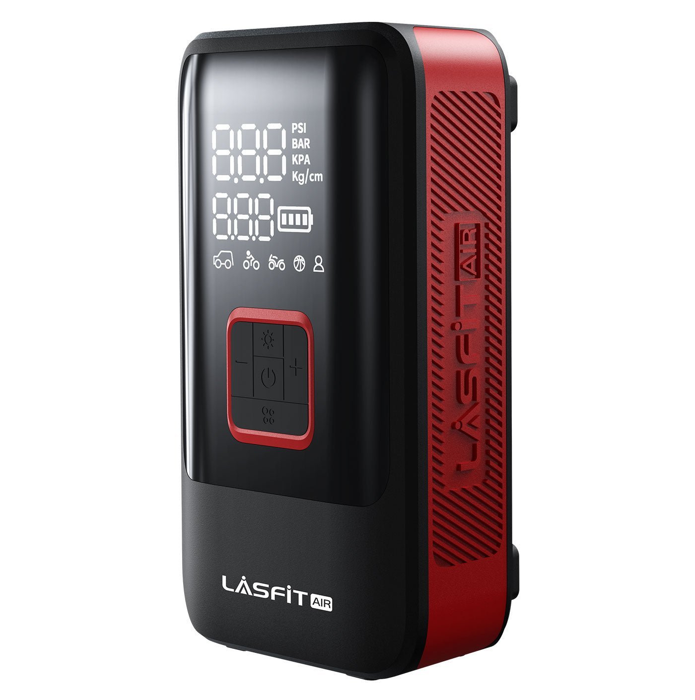 LASFIT AIR AirMaster Smart Dual-Pump Tire Inflator, Portable and Powerful Car Air Compressor with Dual Cylinder Tech